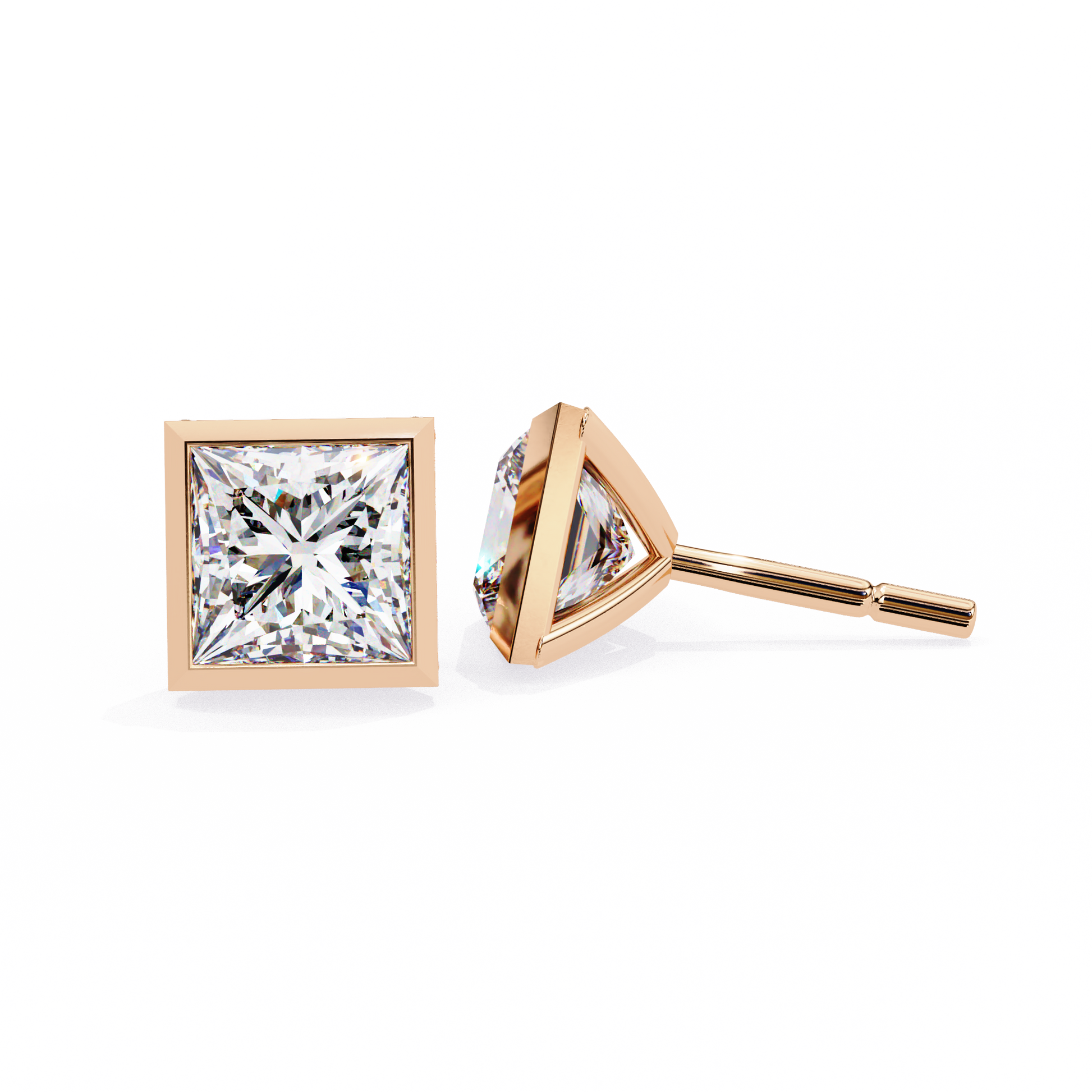 2 carat diamond stud earrings