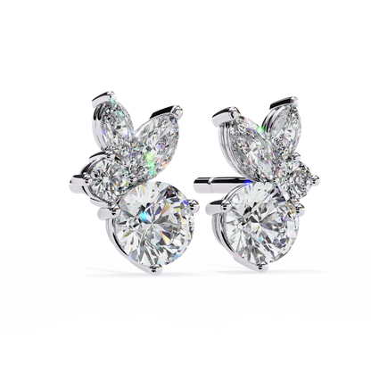 1.47ct Lab Grown Diamond Marquise Fancy Earrings