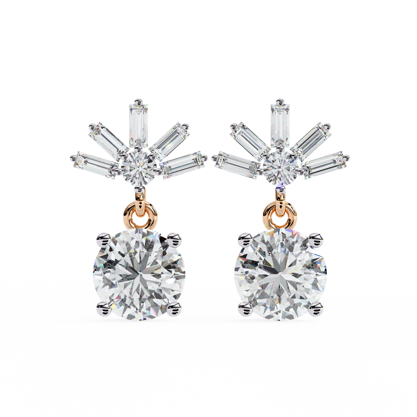 0.83ct Lab Grown Diamond Modern Marvel Earrings