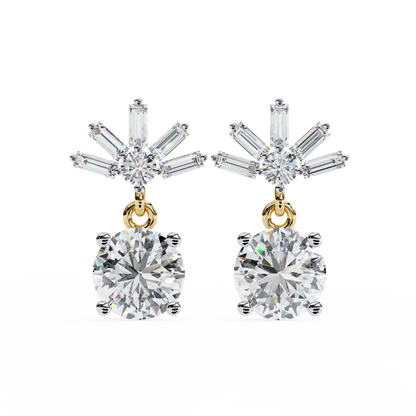 0.83ct Lab Grown Diamond Modern Marvel Earrings