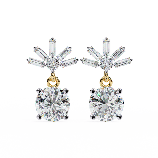 0.83ct Lab Grown Diamond Modern Marvel Earrings