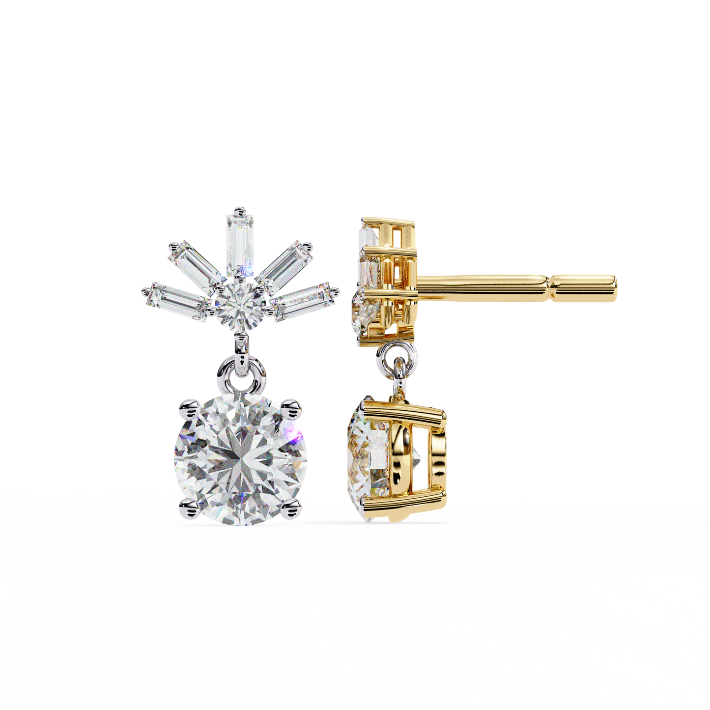 0.83ct Lab Grown Diamond Modern Marvel Earrings