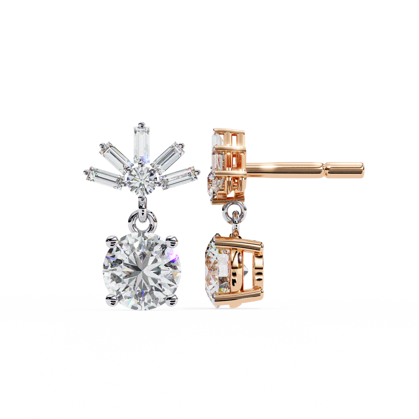 0.83ct Lab Grown Diamond Modern Marvel Earrings