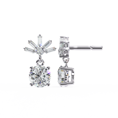 0.83ct Lab Grown Diamond Modern Marvel Earrings