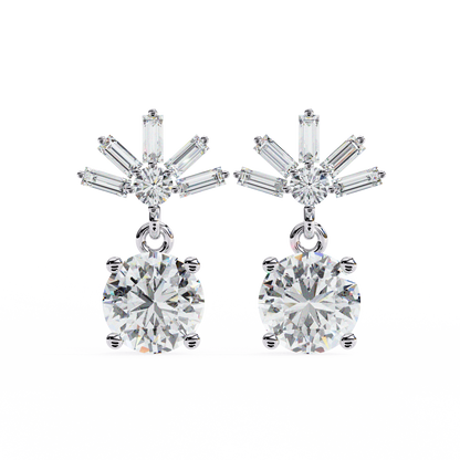 0.83ct Lab Grown Diamond Modern Marvel Earrings