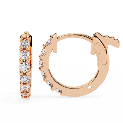 0.48ct Lab Grown Diamond Hoop Earrings