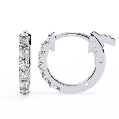 0.48ct Lab Grown Diamond Hoop Earrings