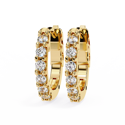 0.48ct Lab Grown Diamond Hoop Earrings