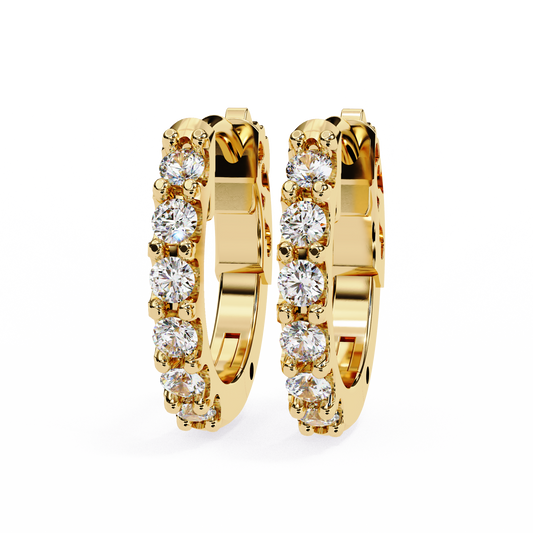 0.48ct Lab Grown Diamond Hoop Earrings