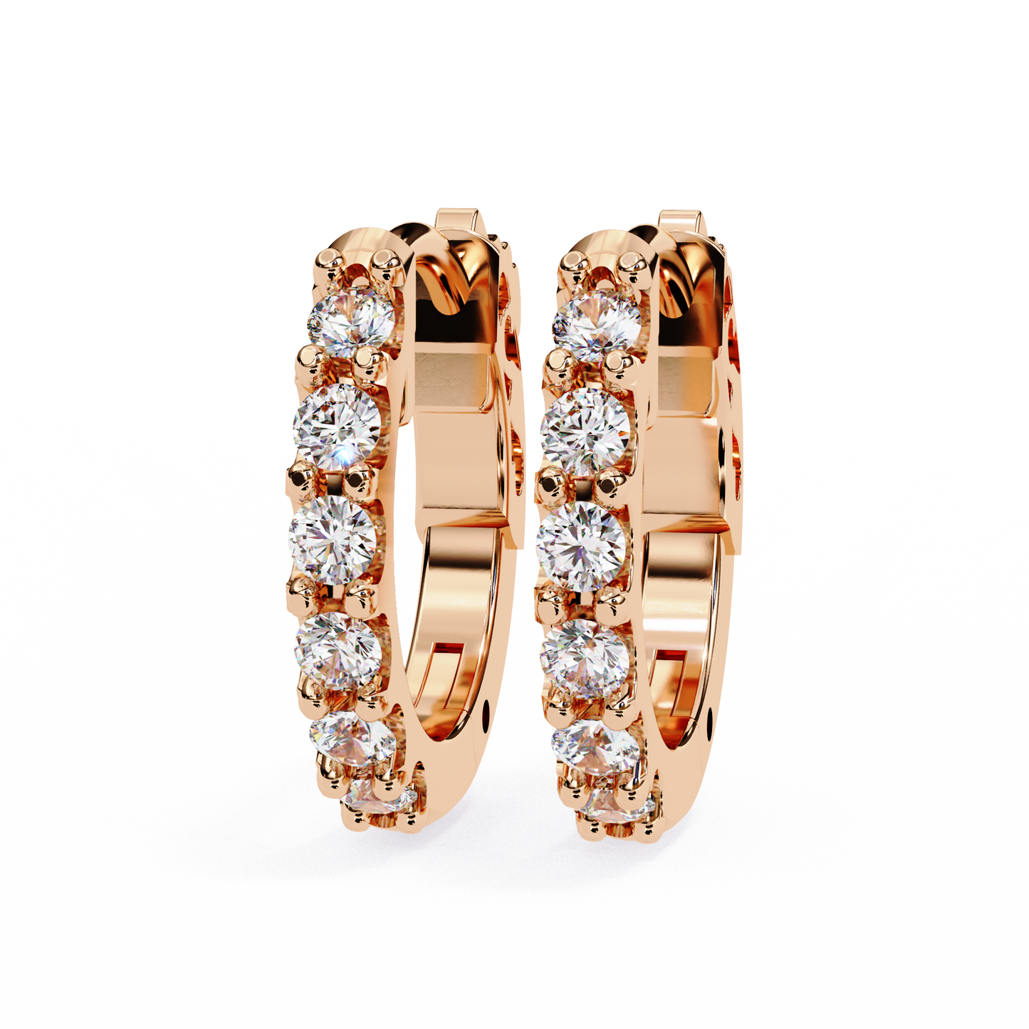 0.48ct Lab Grown Diamond Hoop Earrings