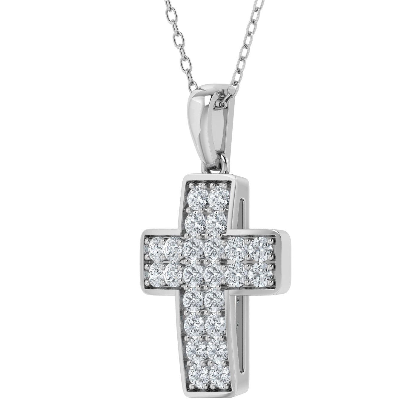 0.50ct Lab Grown Diamond Cross Pendant