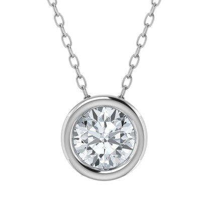 0.50ct Lab Grown Diamond Bezel Set Pendant