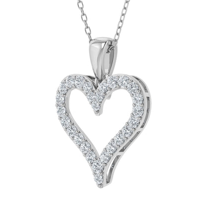 Lab Grown Diamond Heart Pendant (1.00ct - 2.00ct)