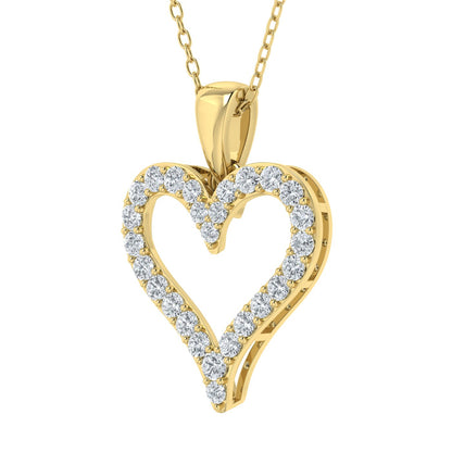 Lab Grown Diamond Heart Pendant (1.00ct - 2.00ct)