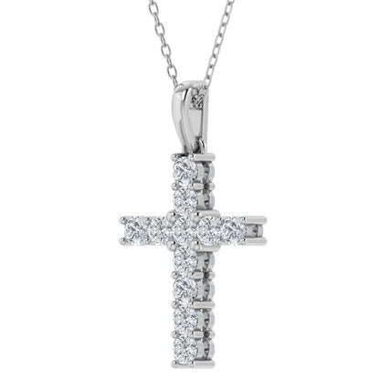 0.50ct Lab Grown Diamond Celestial Cross Pendant