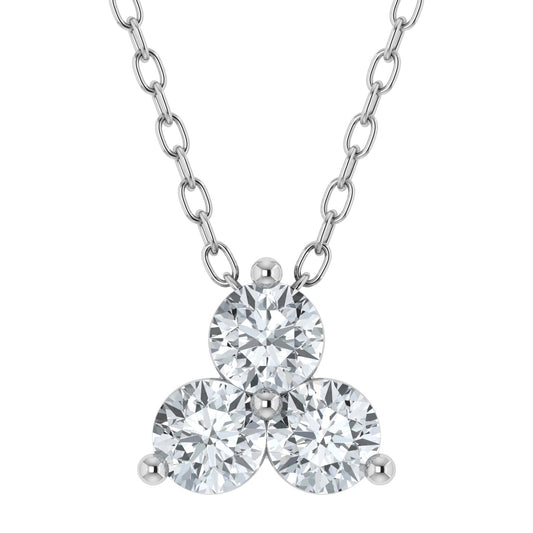 Lab Grown Diamond Trinity Pendant (0.50ct - 1.00ct)