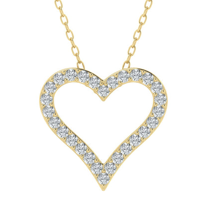 Lab Grown Diamond Heart Pendant (0.50ct - 1.00ct)