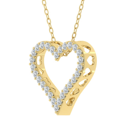 Lab Grown Diamond Heart Pendant (0.50ct - 1.00ct)