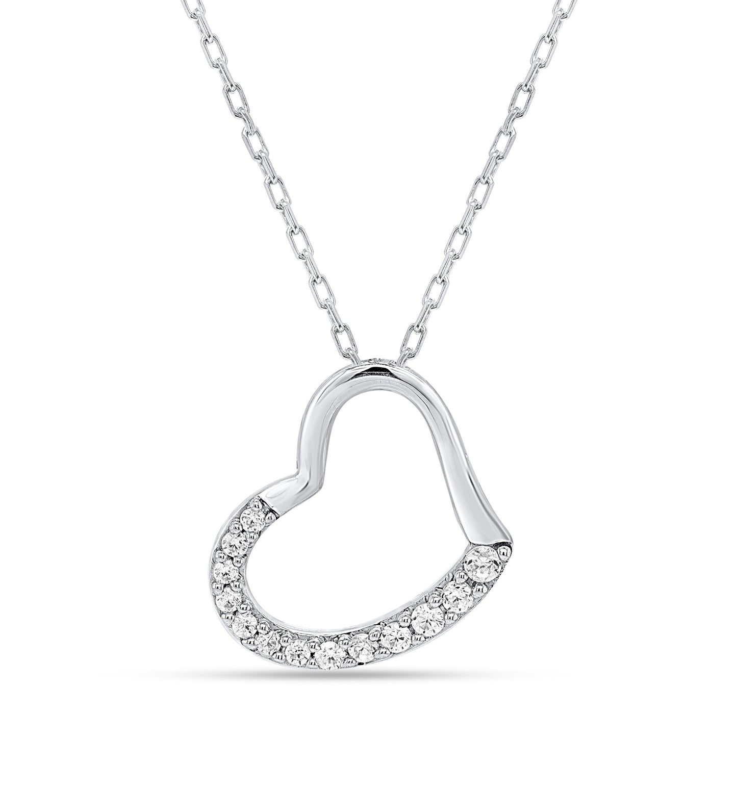 Lab Grown Diamond Heart Shaped Pendant