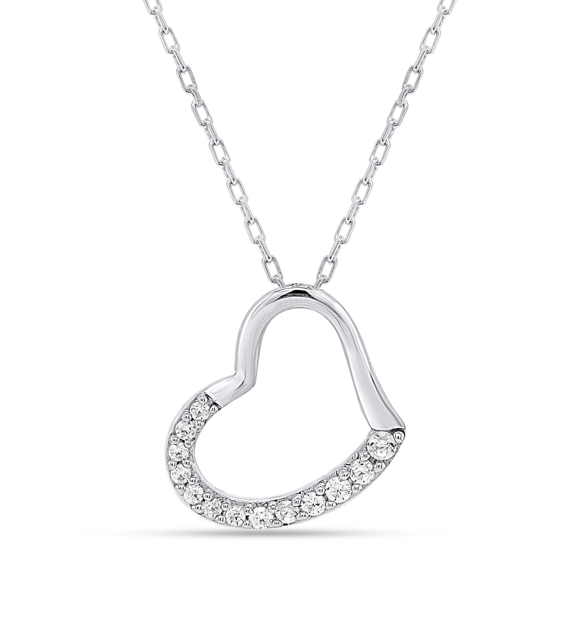 Lab Grown Diamond Heart Shaped Pendant