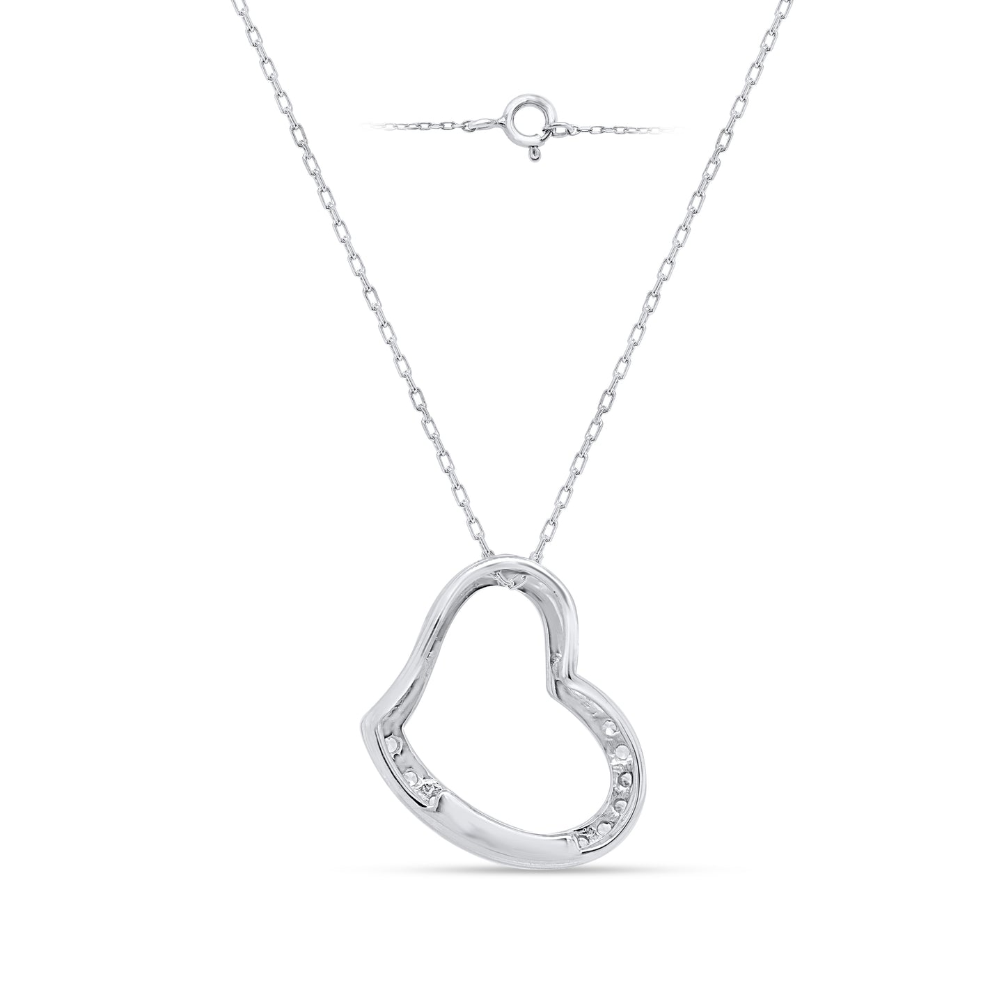 Lab Grown Diamond Heart Shaped Pendant