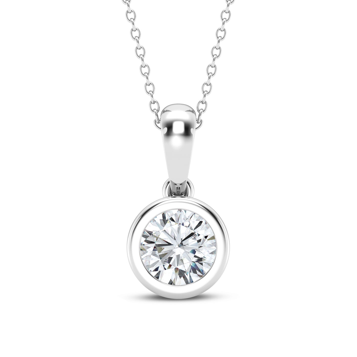 Lab Grown Diamond Solitaire Pendant