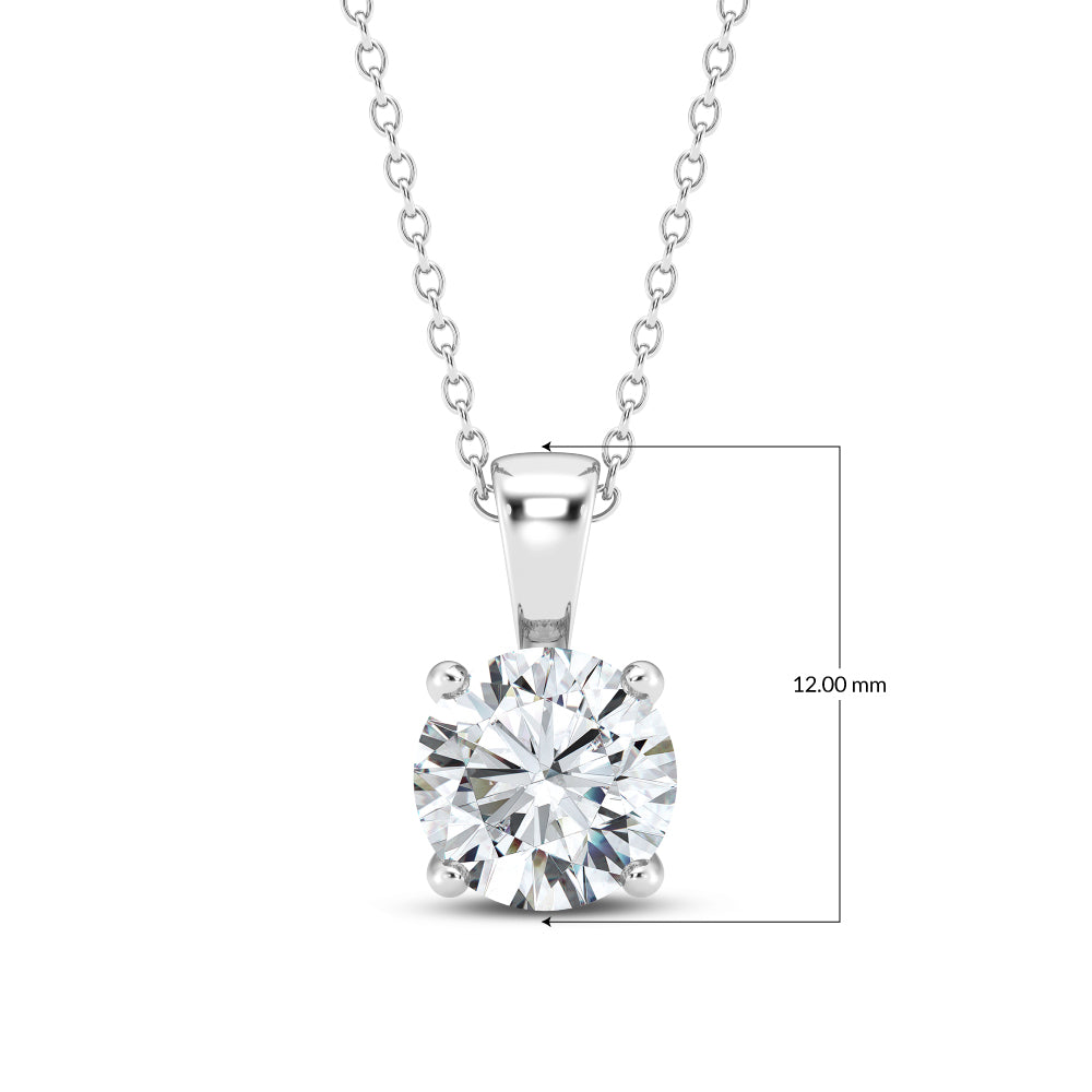 1.00ct Lab Grown Diamond Solitaire Pendant