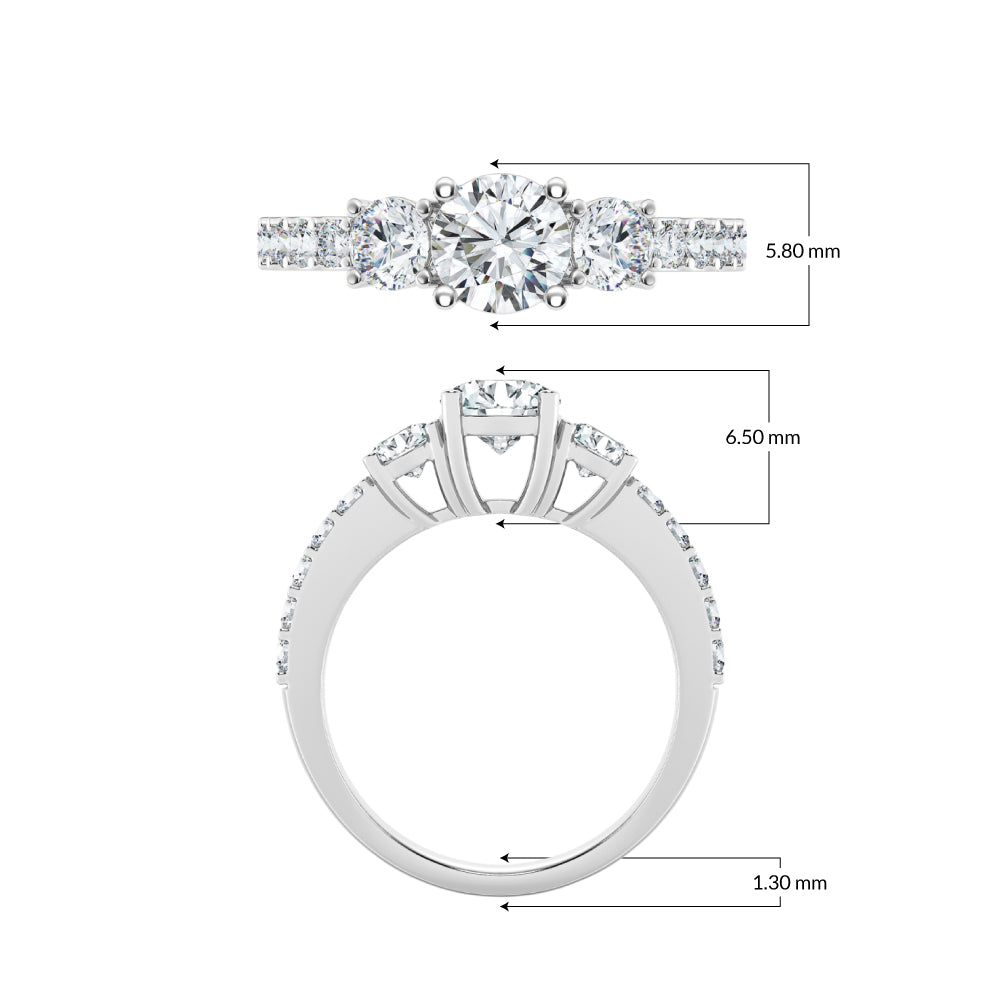 1.50ct Lab Grown Diamond Ring