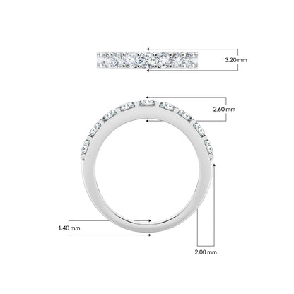 1.00ct  Lab Grown Diamond Band Ring