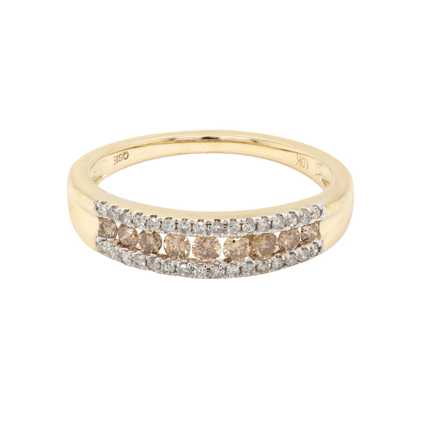 0.50ct Natural Champagne Diamond Ring