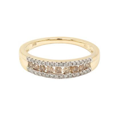 0.50ct Natural Champagne Diamond Ring