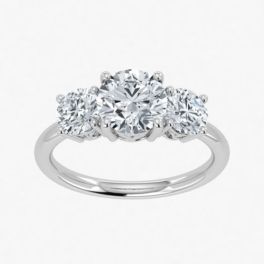 2.00ct Lab Grown Diamond Trilogy Ring