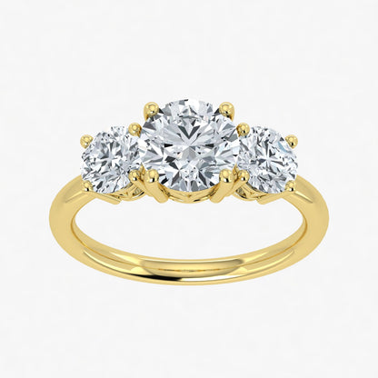 2.00ct Lab Grown Diamond Trilogy Ring