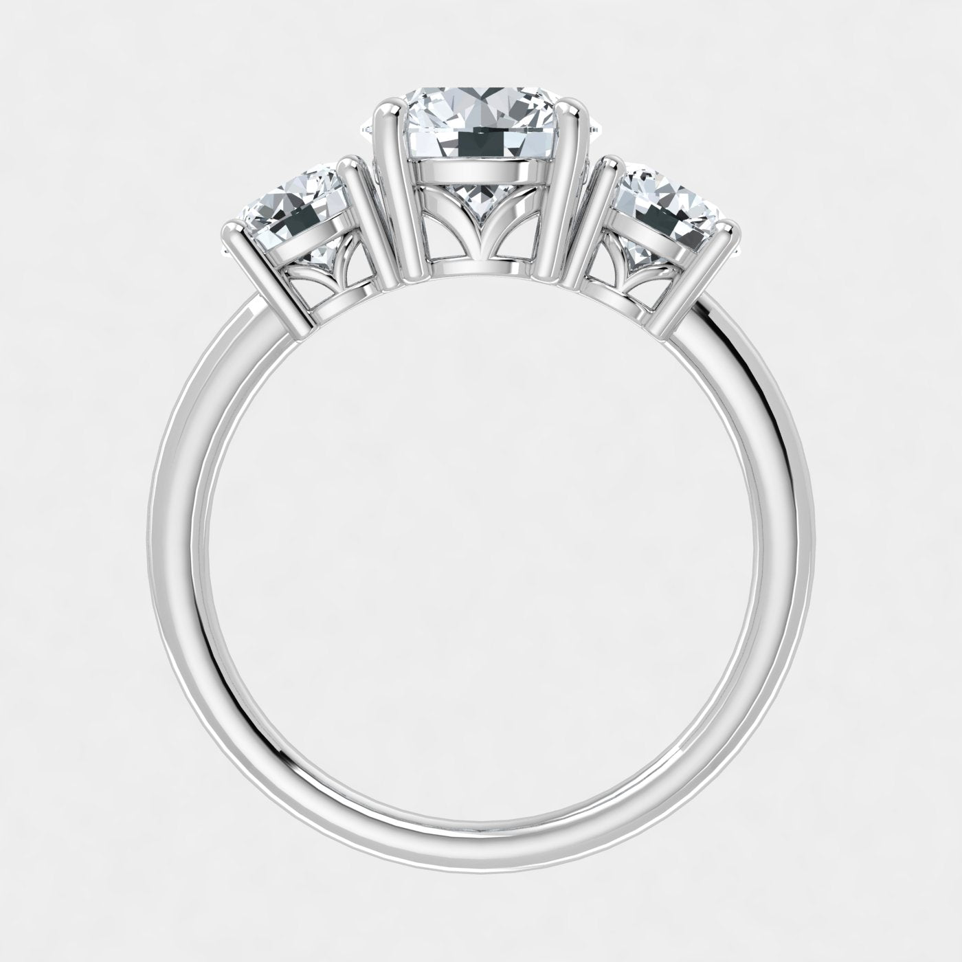 1.00ct Lab Grown Diamond Trilogy Ring