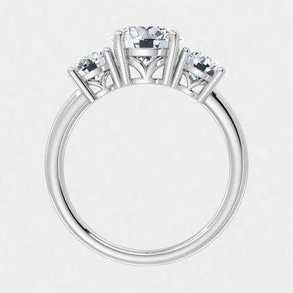 1.00ct Lab Grown Diamond Trilogy Ring