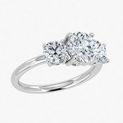 1.00ct Lab Grown Diamond Trilogy Ring