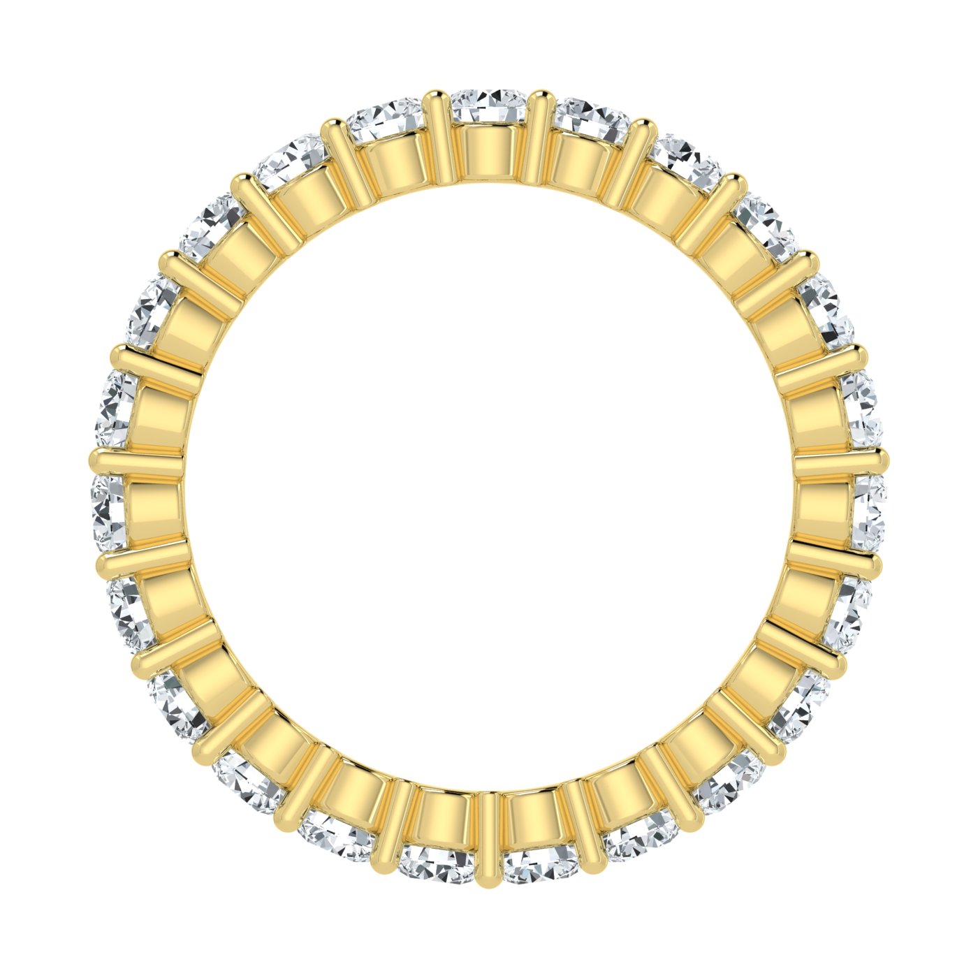 IGI Certified 14k Gold Lab Grown Diamond Eternity Band (1ct-2ct)