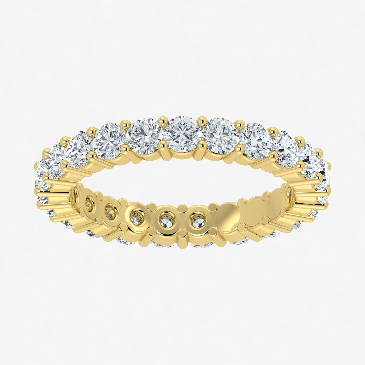 IGI Certified 14k Gold Lab Grown Diamond Eternity Band (1ct-2ct)