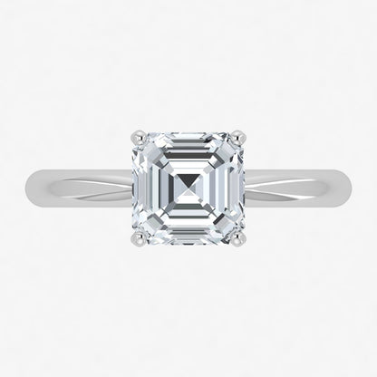 IGI Certified VS-EF Lab Grown Asscher Diamond Ring (1ct-1.50ct)