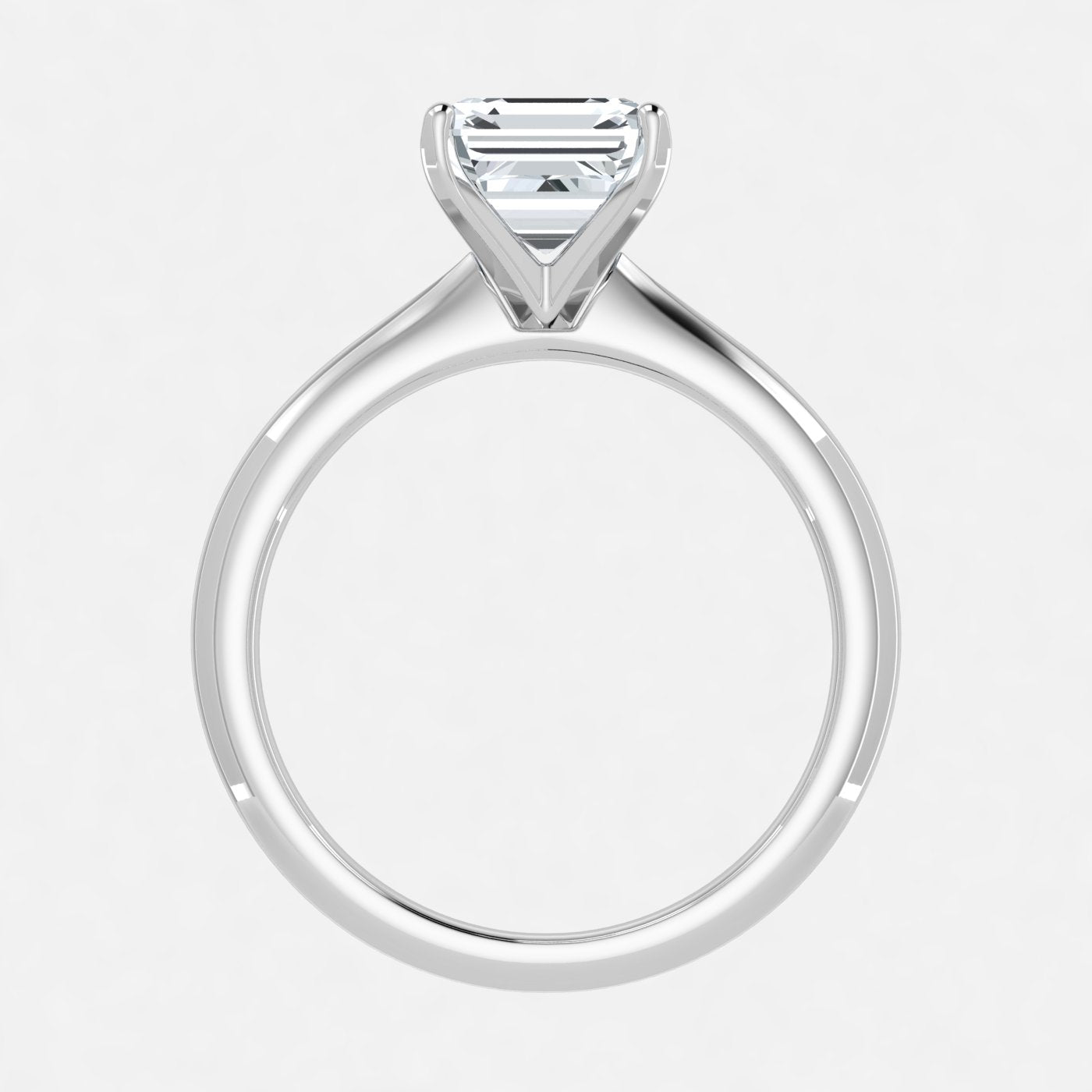 IGI Certified VS-EF Lab Grown Asscher Diamond Ring (1ct-1.50ct)