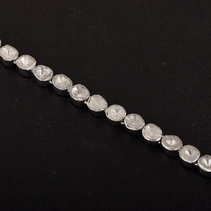 Natural Polki Diamond Tennis Necklace