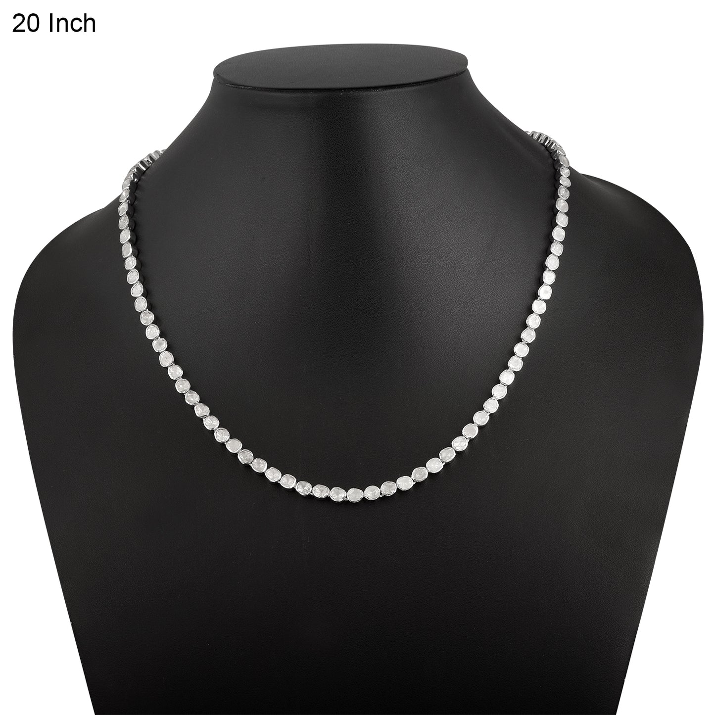 Natural Polki Diamond Tennis Necklace