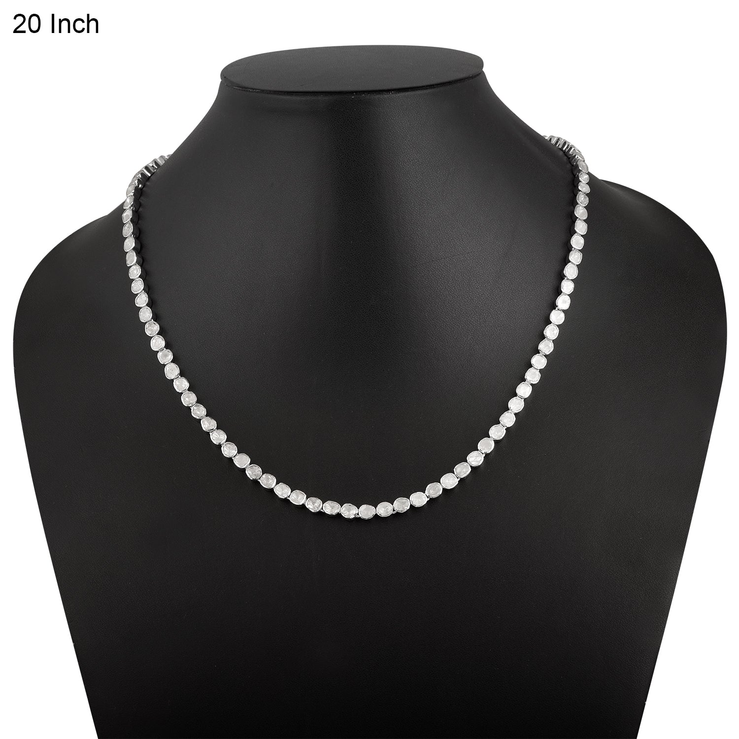 Natural Polki Diamond Tennis Necklace