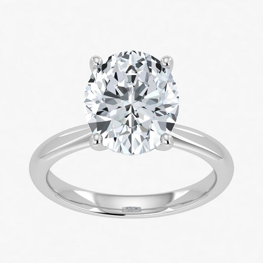 Lab Grown Diamond Oval Shape Solitaire Ring 1.00ct