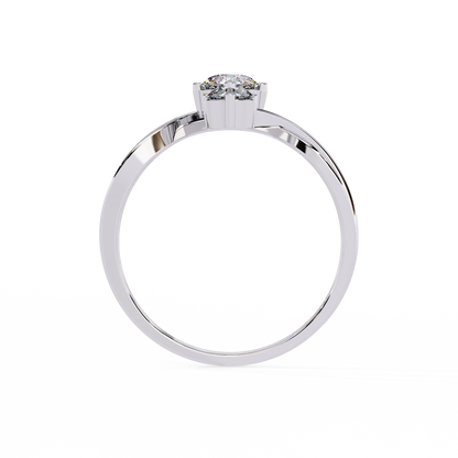 Graceful Three-Stone Lab Grown Diamond Ring