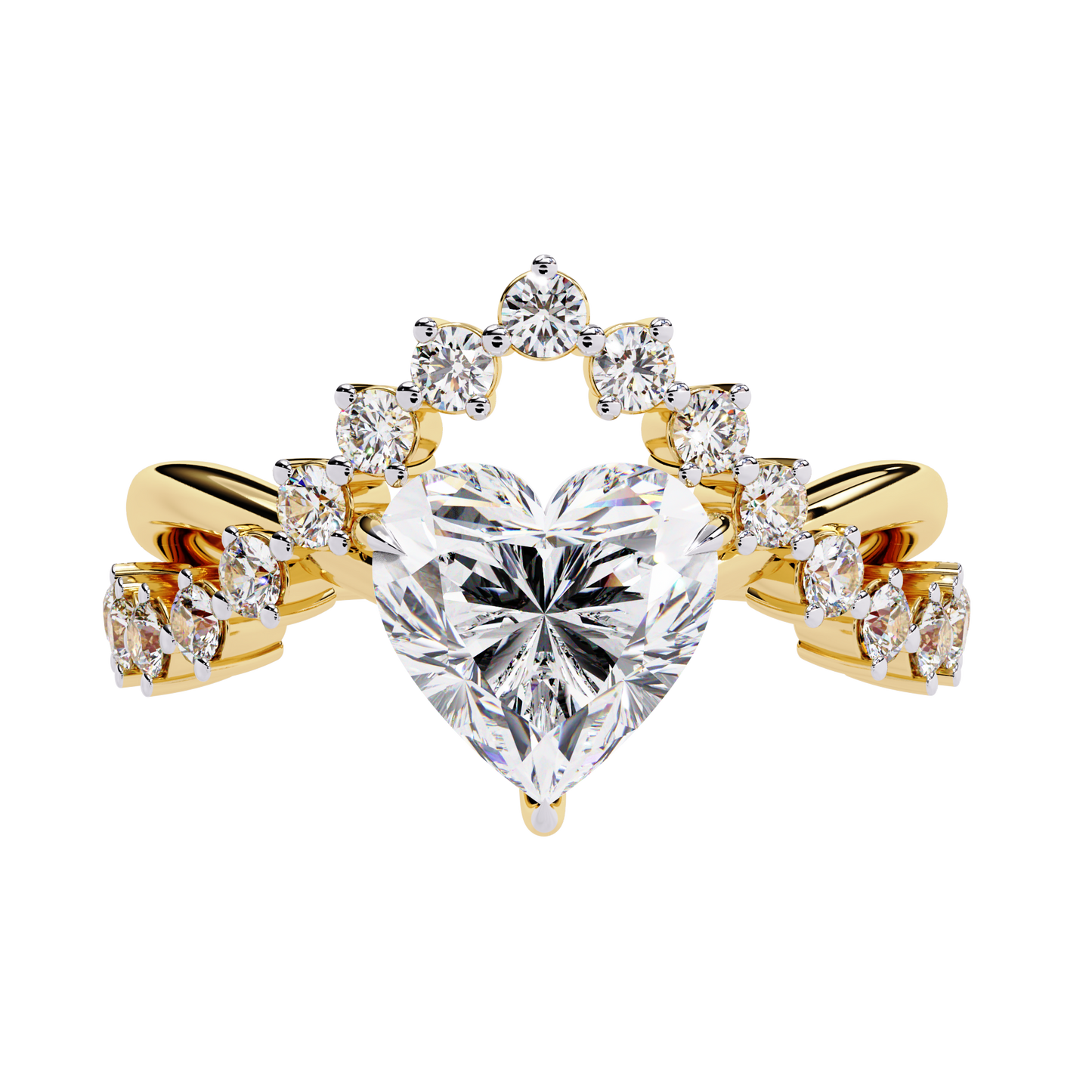 Regal Heart Lab Grown Diamond Ring