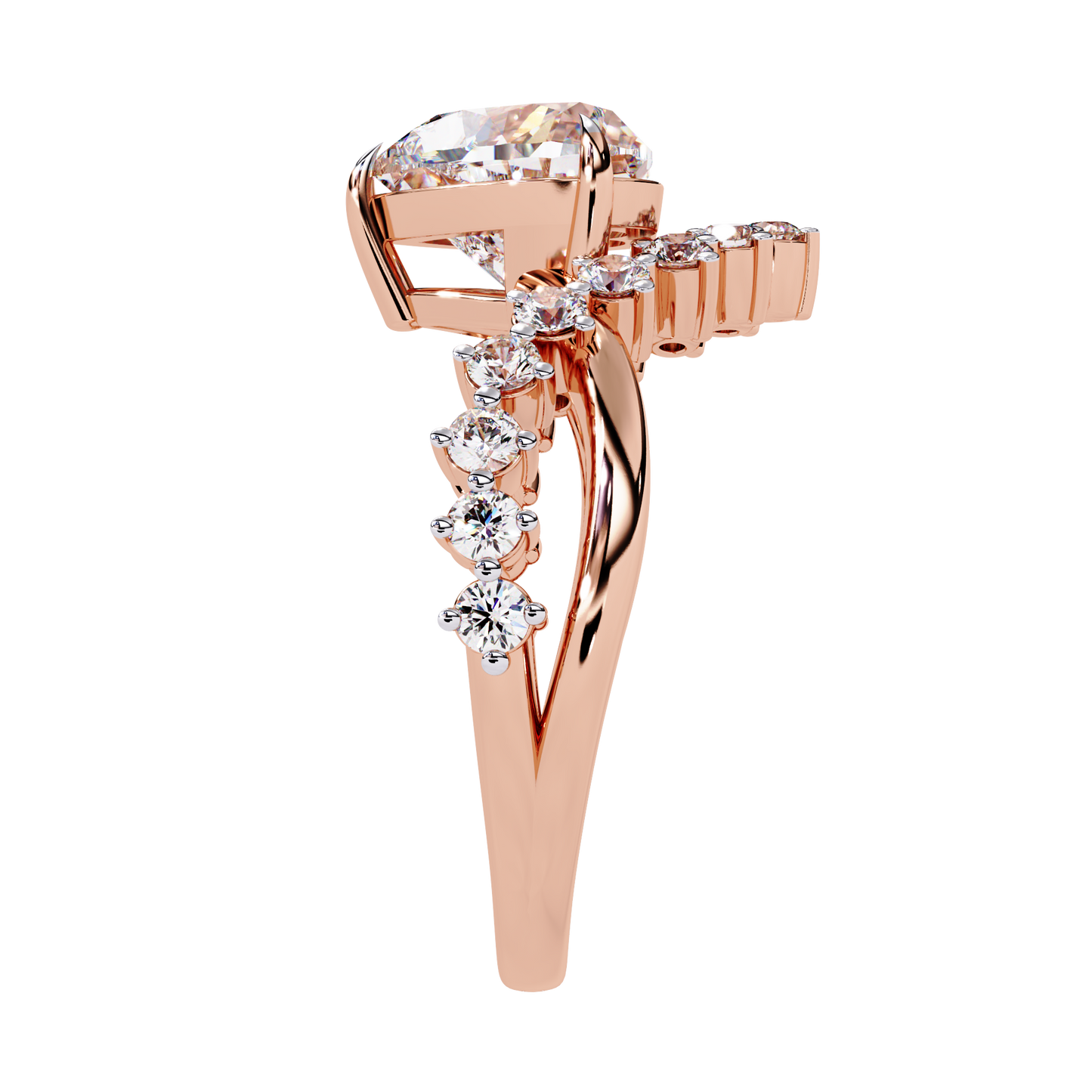 Regal Heart Lab Grown Diamond Ring