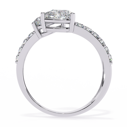 Pear Wrap Lab Grown Diamond Ring