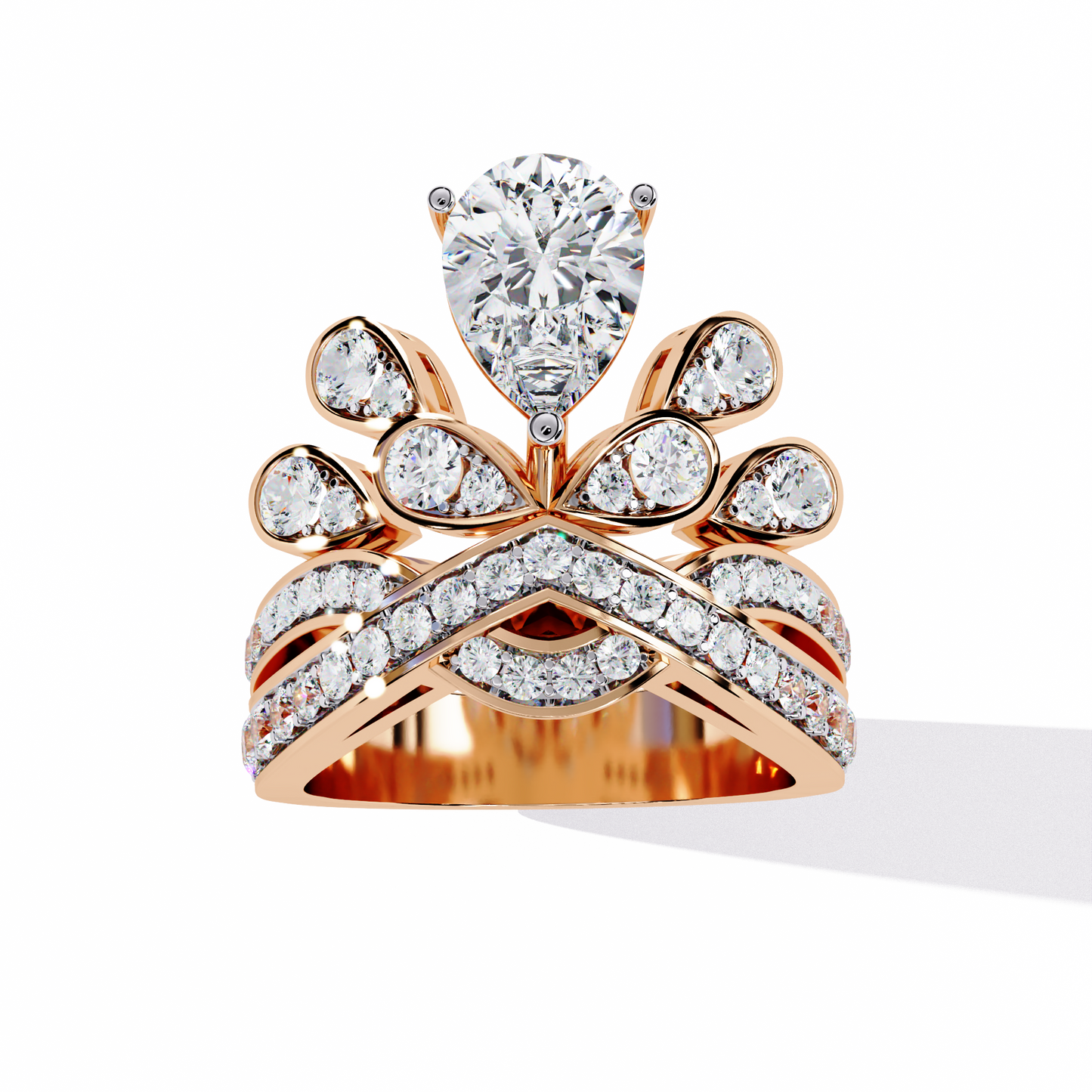 Regal Tiara Lab Grown Diamond Bridal Ring