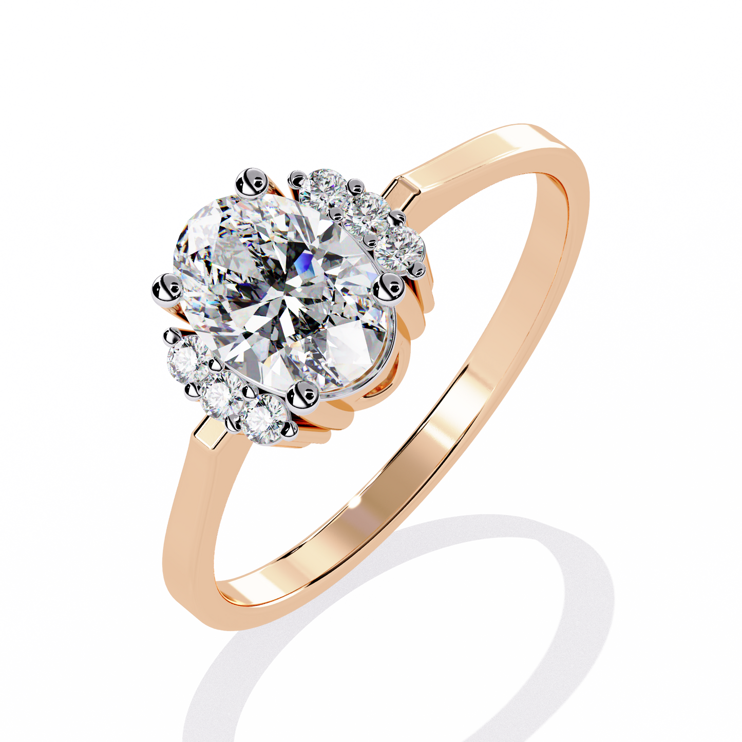 Classic Oval-Cut Lab Grown Diamond Ring